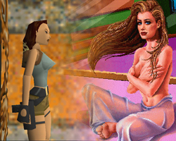 Comparativa de Lara Croft y una Larry Babe
